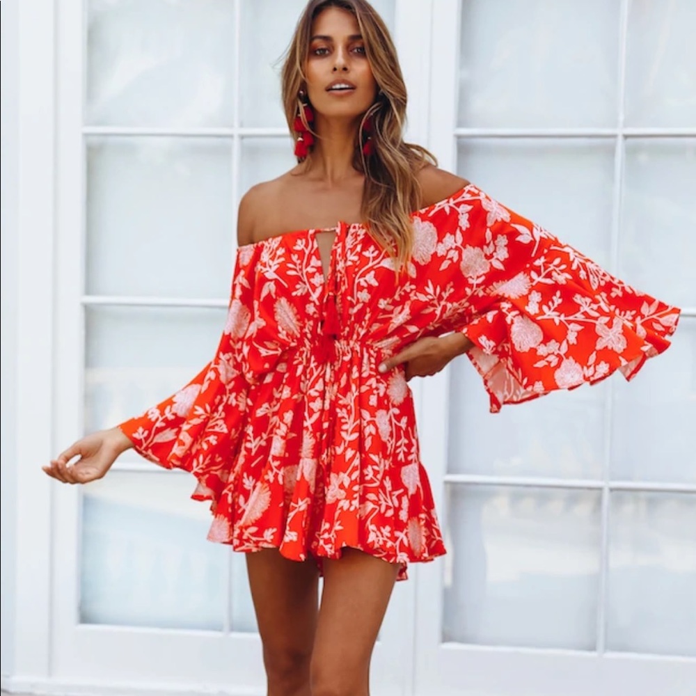 Hello Molly floral romper